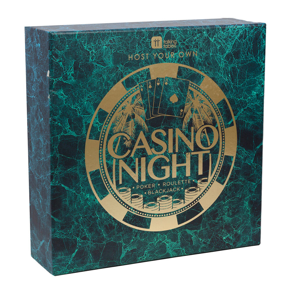 Talking Tables Host Your Own Casino Night Family Board Game Green