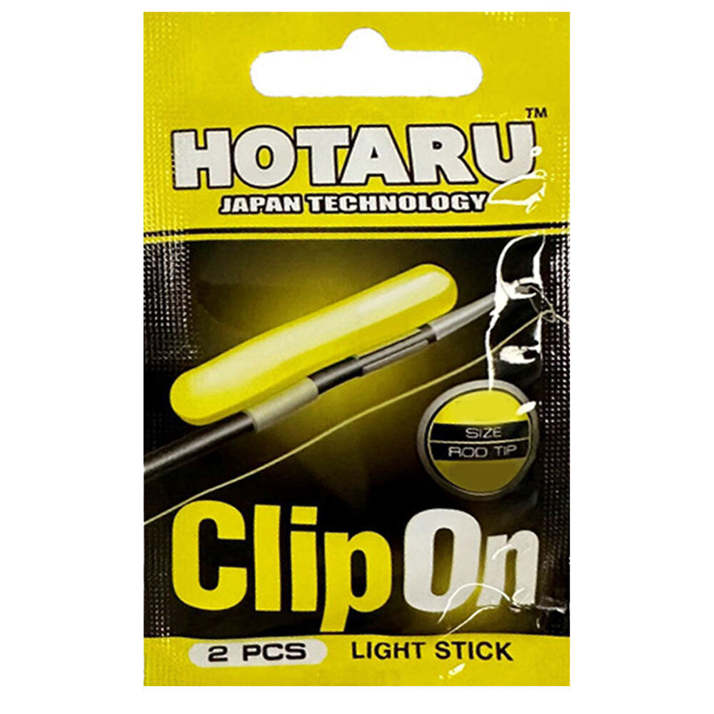 20PK Hotaru Clip-On Fishing Rod Tip Light Stick/Luminous Night Glow - XL