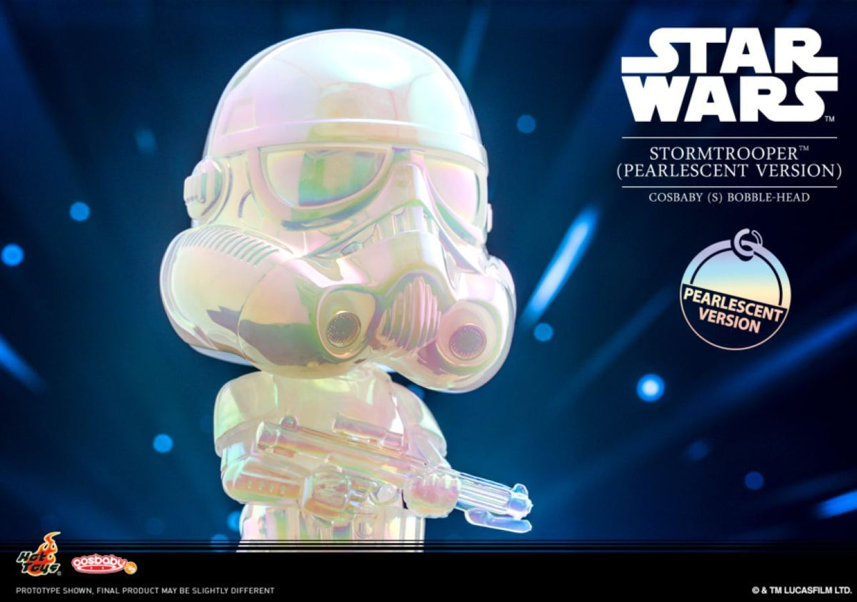 Star Wars Stormtrooper Pearlescent Cosbaby Hot Toys Action Figure Toy