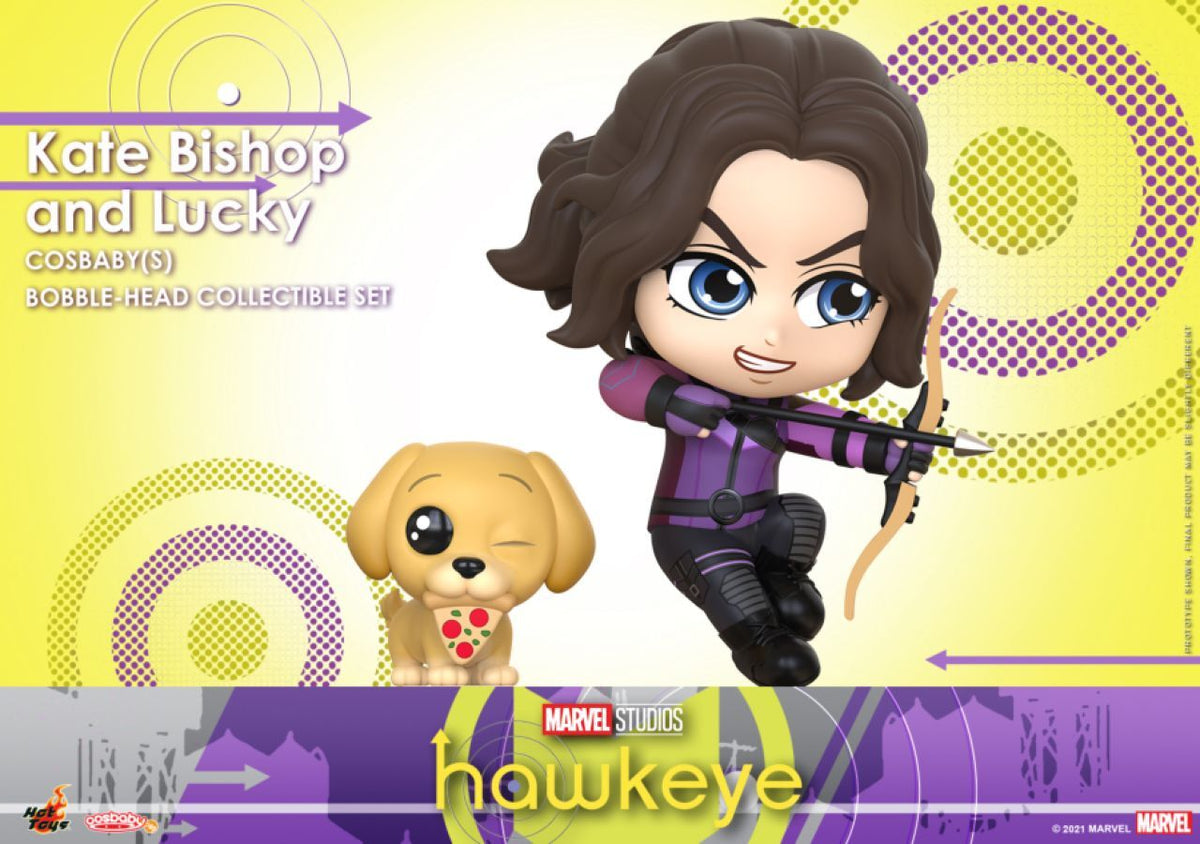 Hot Toys Hawkeye TV Kate Bishop & Lucky Cosbaby Figure Toy