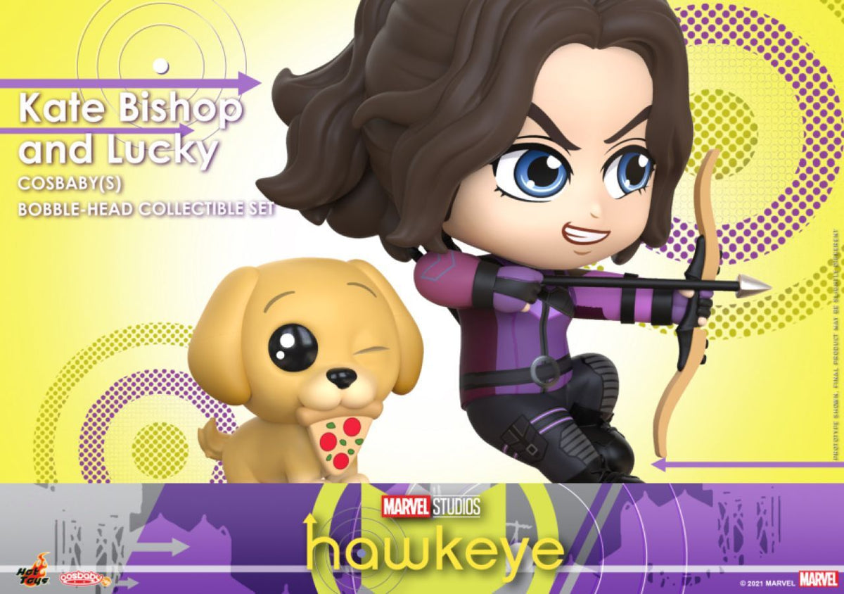 Hot Toys Hawkeye TV Kate Bishop & Lucky Cosbaby Figure Toy