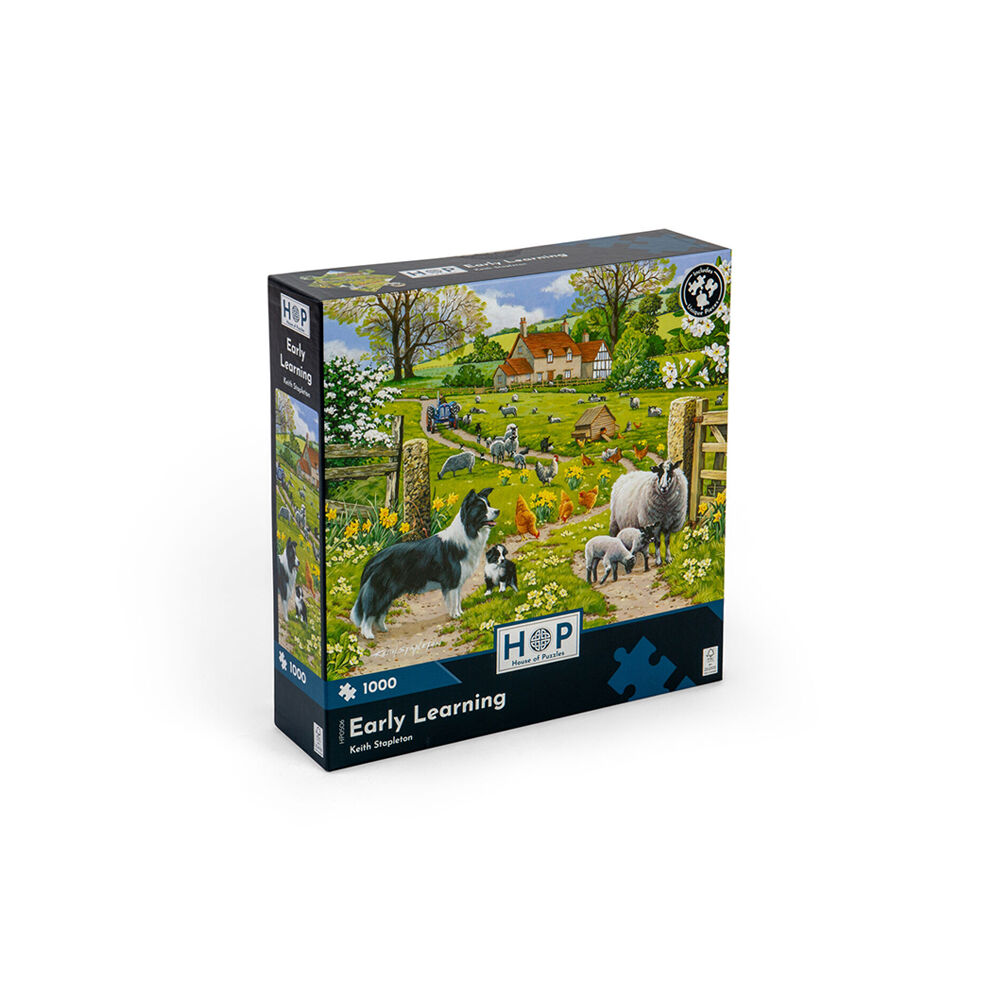 1000pc House of Puzzles Board Early Learning Jigsaw Puzzles Toys 69x48cm 3y+