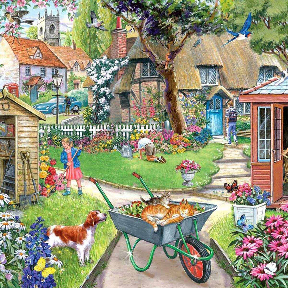 500pc House of Puzzles Board Bloomin Lovely Jigsaw Puzzles Toys 69x48cm 3y+