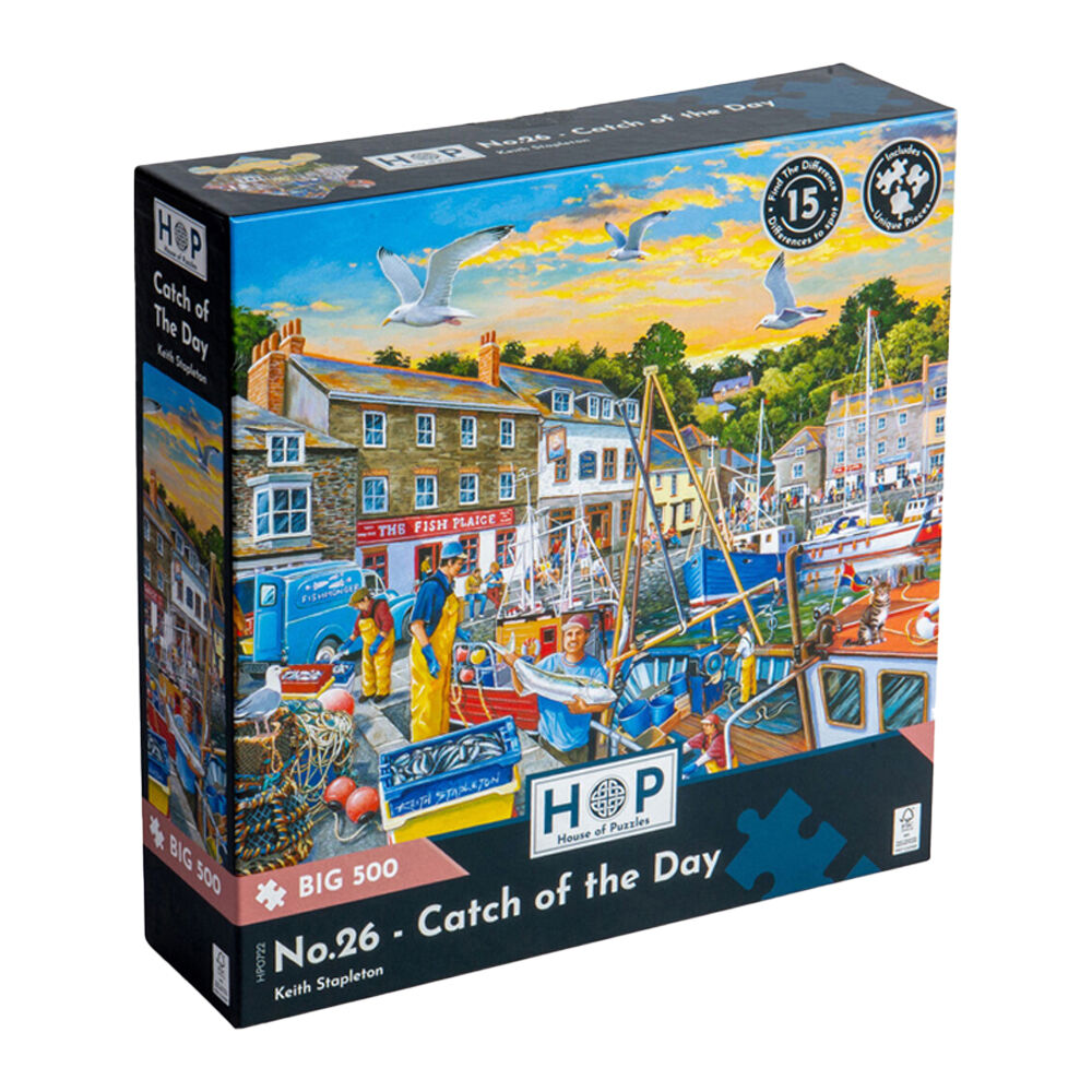 500pc House Of Puzzles Catch Of The Day Big 48x69cm Jigsaw Puzzle 3y+