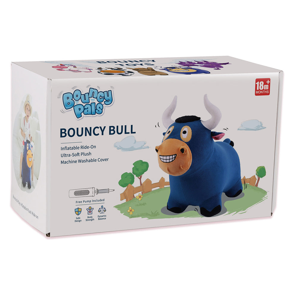 iPlay iLearn 33cm Bouncy Bull Kids/Children 18m+ Blue