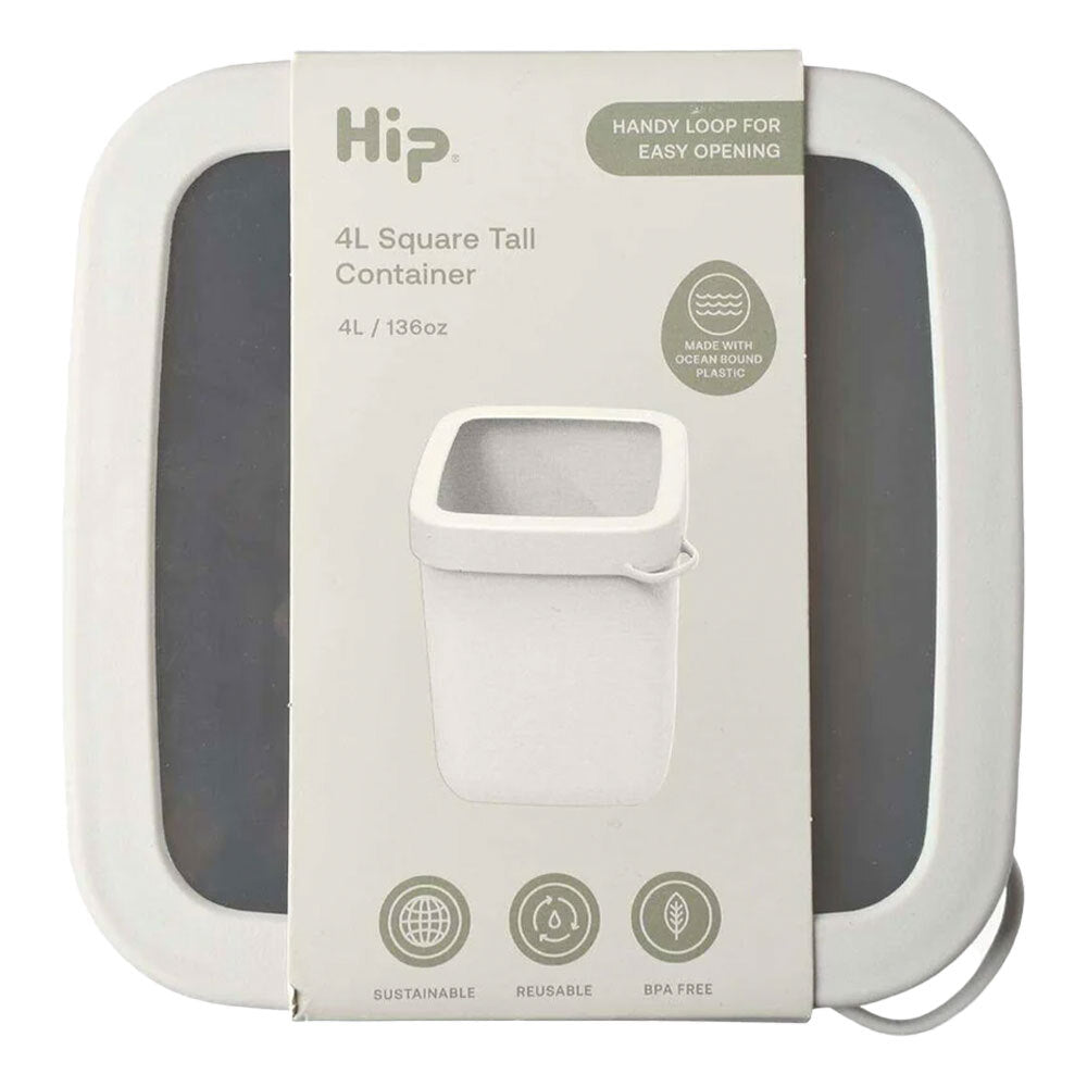 HIP 4L BPA Free Square Tall Airtight Stackable Container Asstd