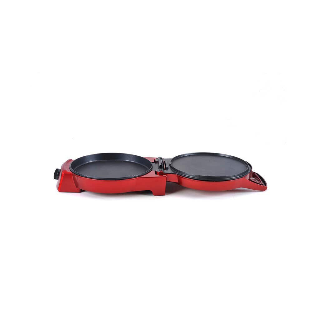 Heller Multifunction Round Non-Stick Pizza Maker 1800W - Red