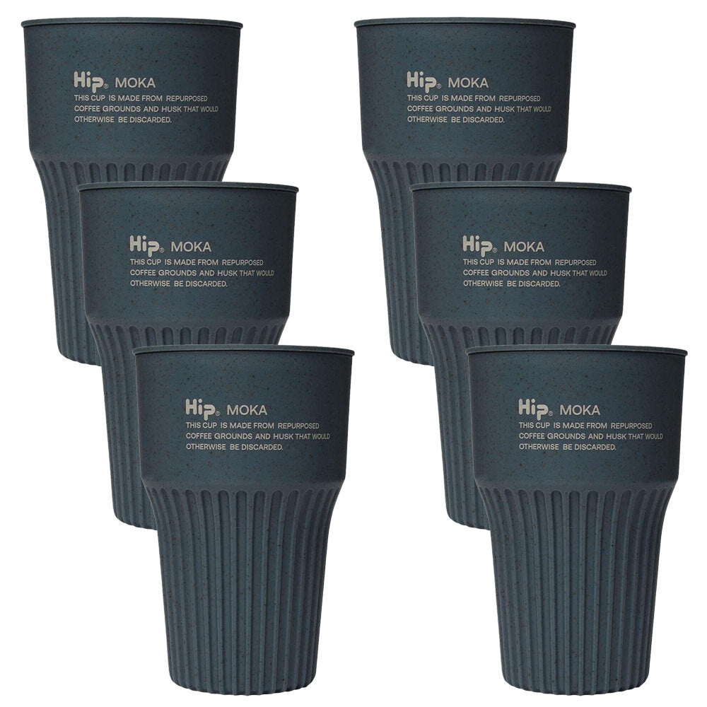 6PK HIP Moka Drinking Cup Coffee Mug 350ml/14.2cm Assorted