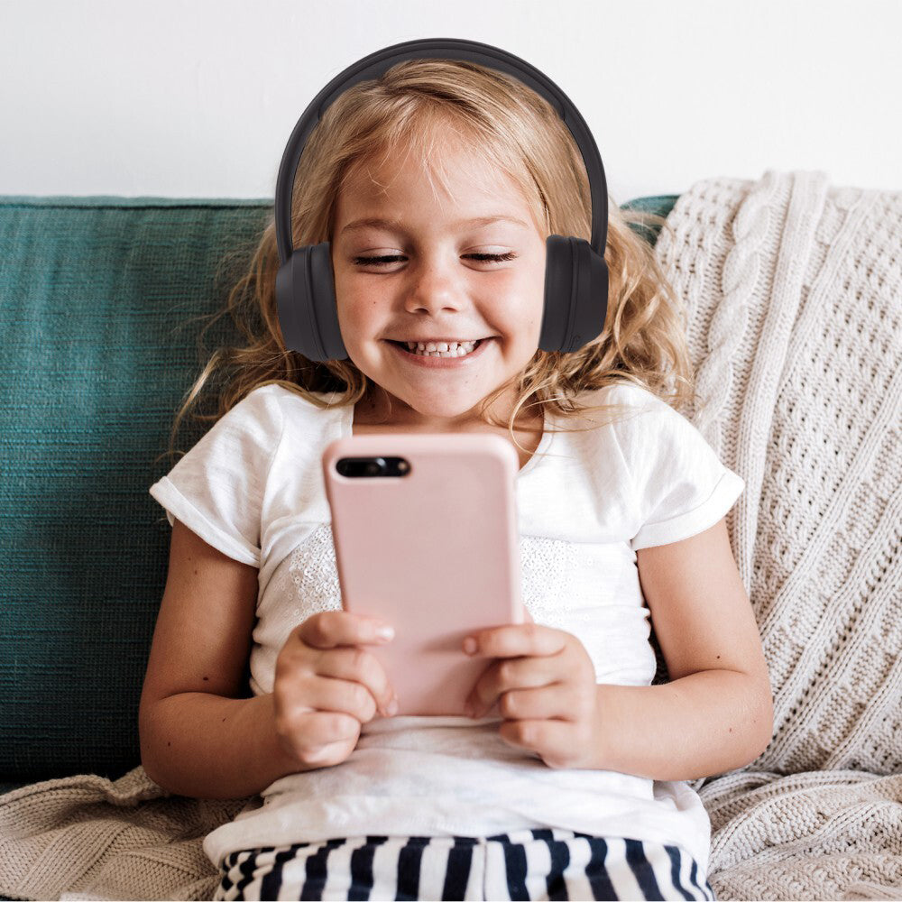 Laser Kids ANC Wireless Bluetooth Over-Ear Headphones Black 3y+