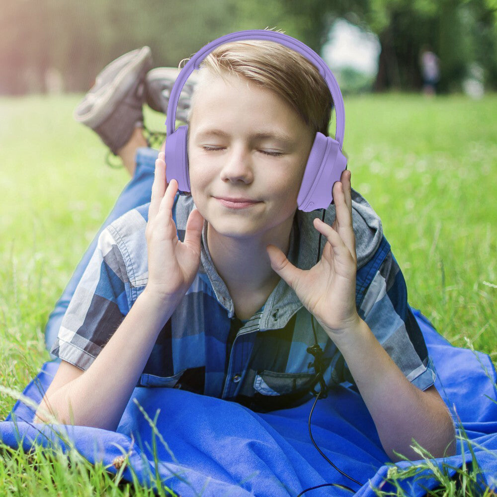 Laser Kids ANC Wireless Bluetooth Over-Ear Headphones Lilac 3y+