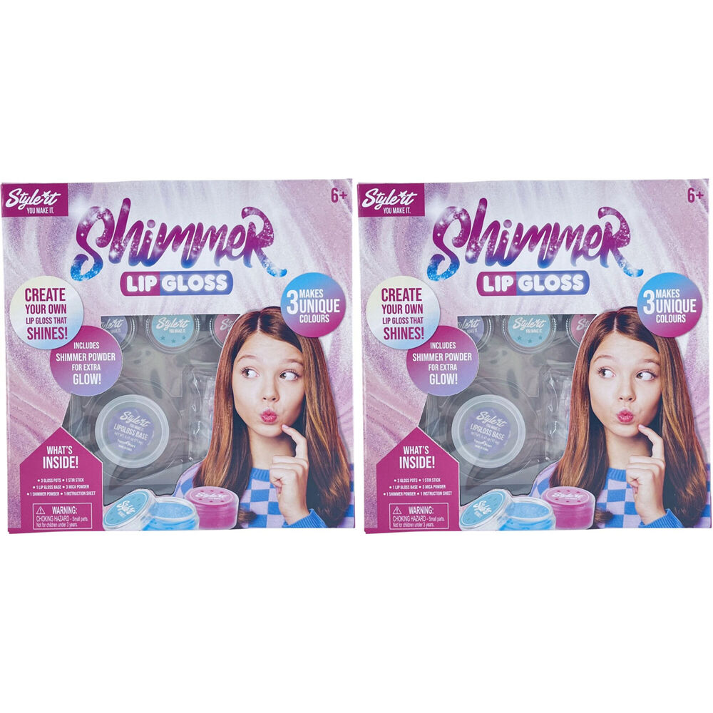 2PK Style It! Shimmer Lipgloss DIY Craft Set Kit Kids/Children 6y+