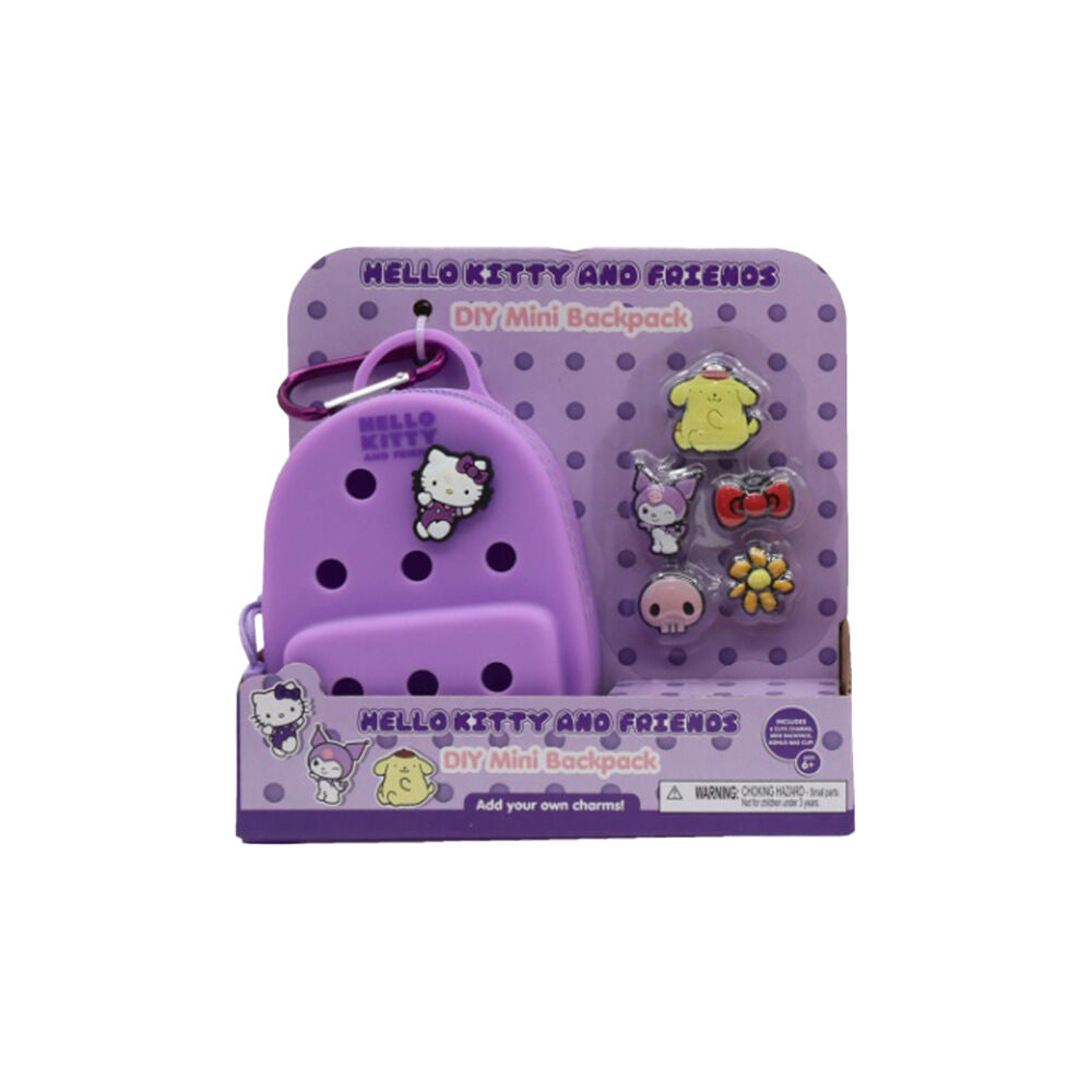 Hello Kitty & Friends - Craft Mini Charm Backpack Bag Tag w/ 6 Charms Assorted