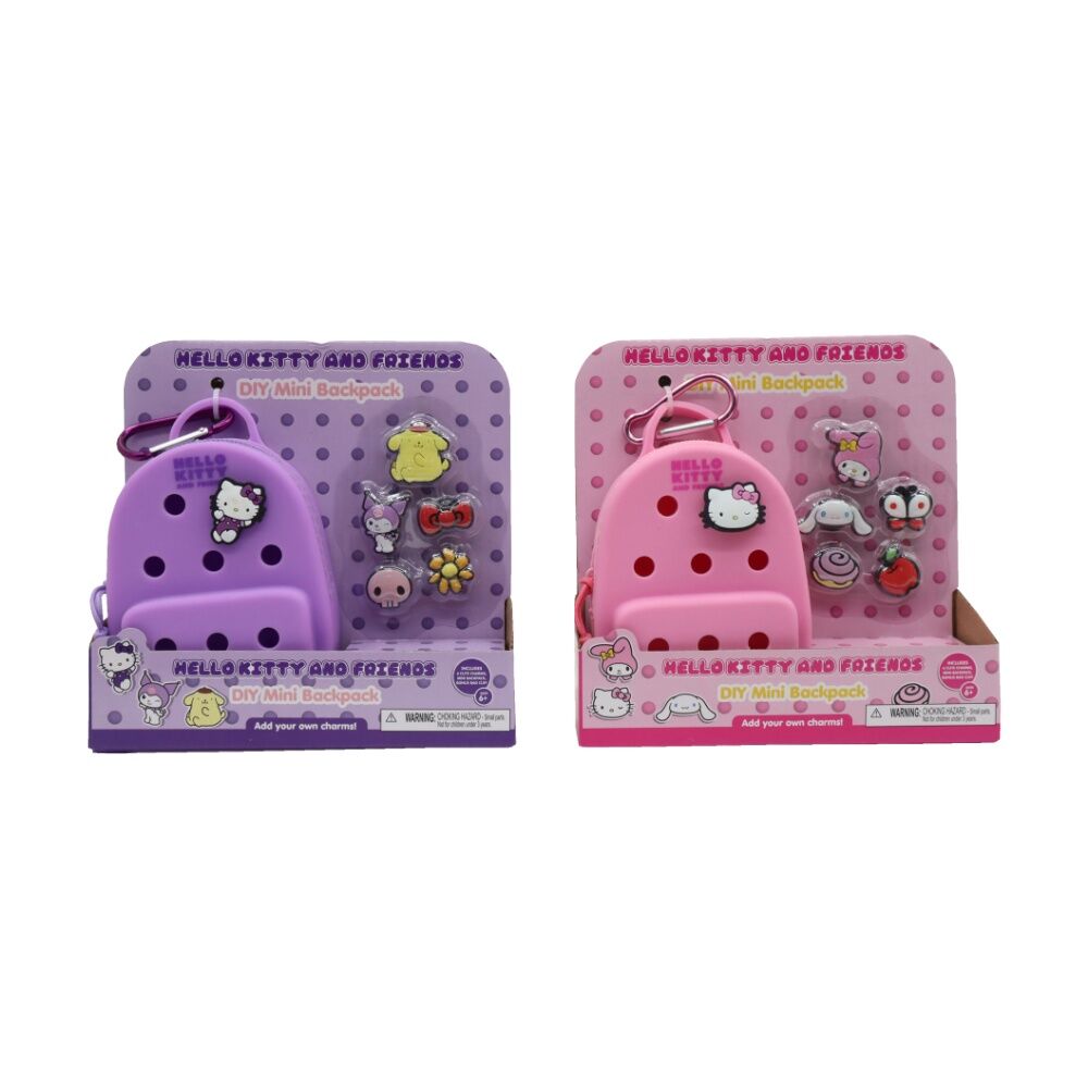 Hello Kitty & Friends - Craft Mini Charm Backpack Bag Tag w/ 6 Charms Assorted