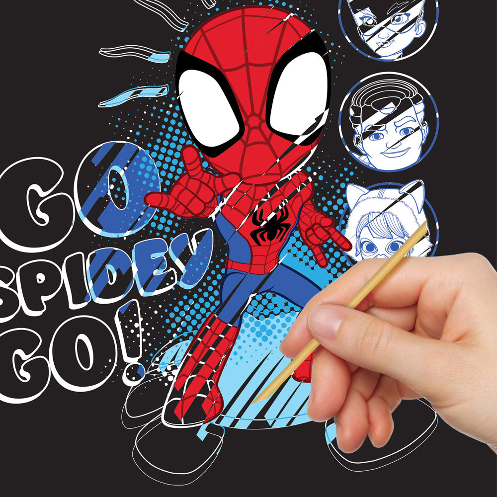 4PK Kaleidoscope Spidey & His Amazing Friends Scratch Surprise 3y+