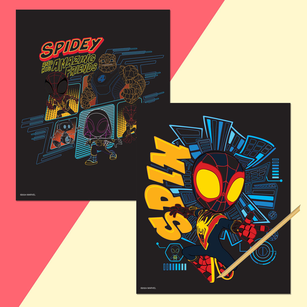 4PK Kaleidoscope Spidey & His Amazing Friends Scratch Surprise 3y+
