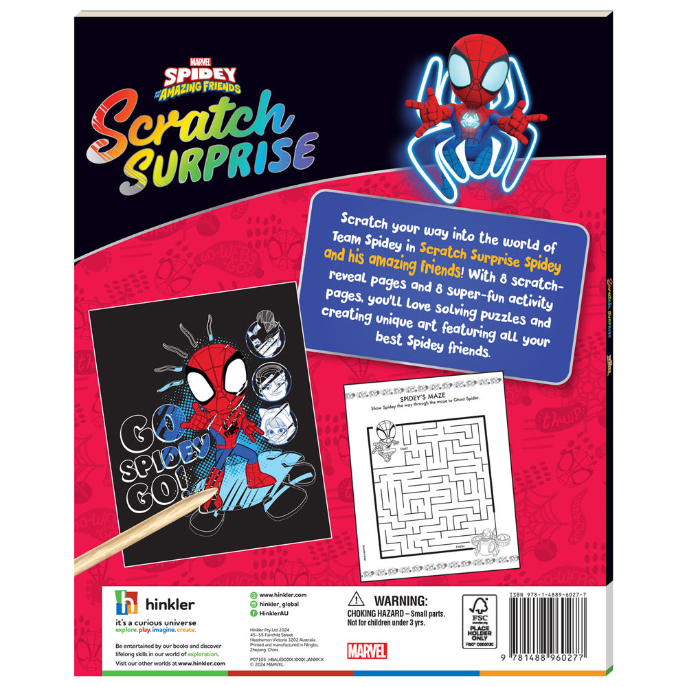 4PK Kaleidoscope Spidey & His Amazing Friends Scratch Surprise 3y+