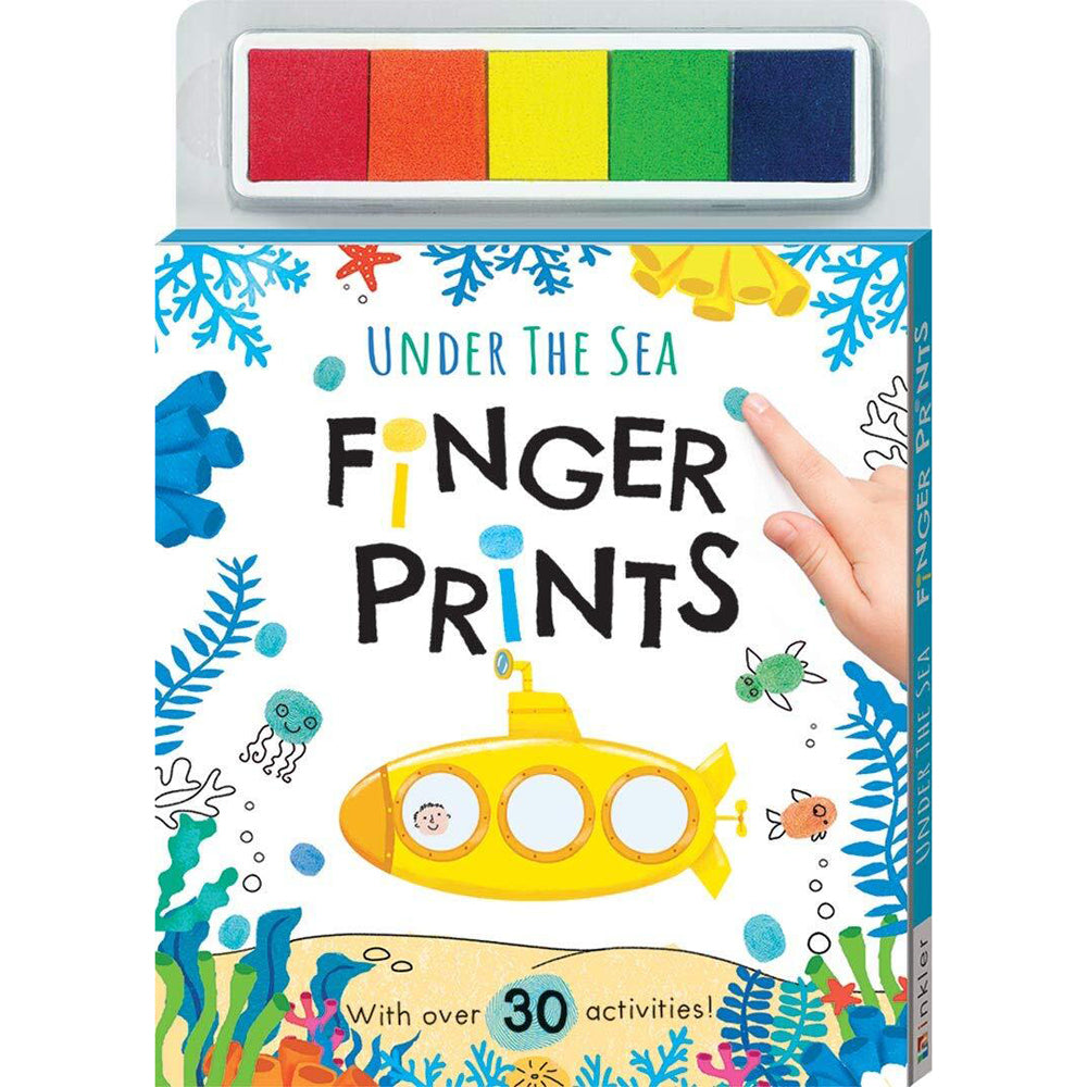 4PK Kaleidoscope Under The Sea Finger Prints Kids Educational Book 3Y+