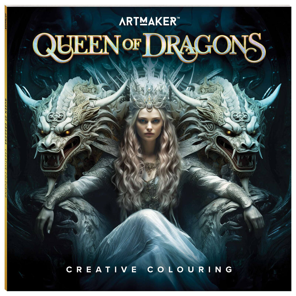 4PK Art Maker Creative Colouring Book Queen of Dragons 29x29cm