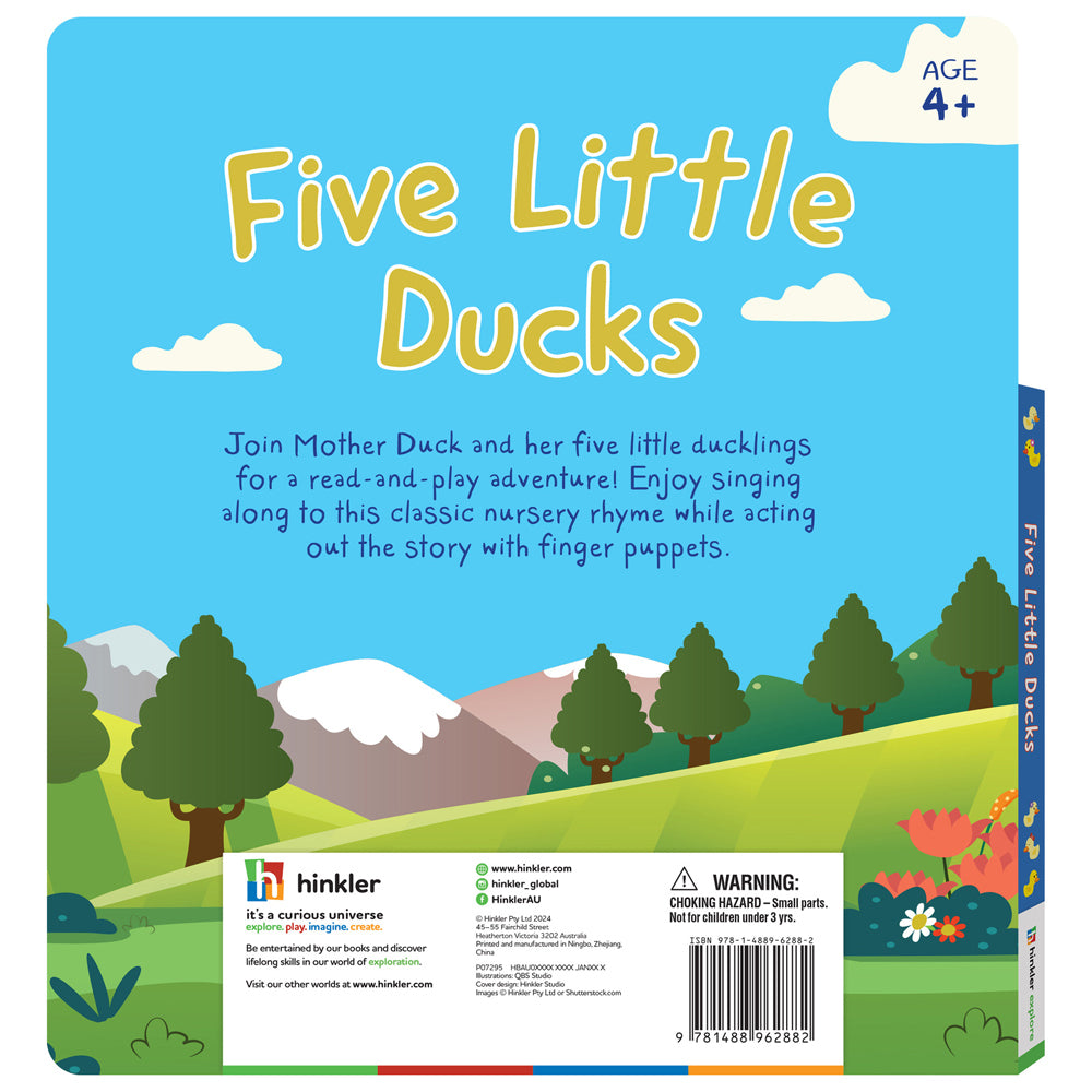 Building Blocks Five Little Ducks Finger Puppet Book 4y+