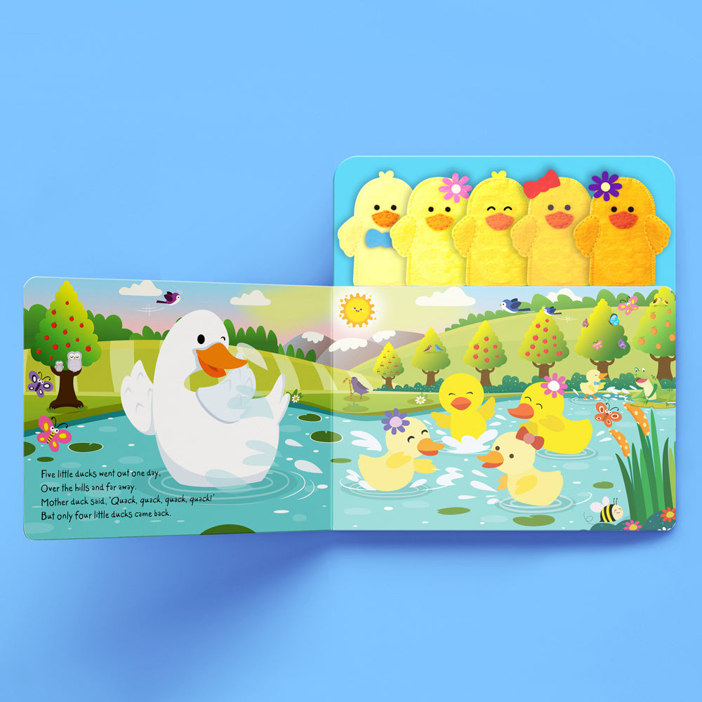 Building Blocks Five Little Ducks Finger Puppet Book 4y+