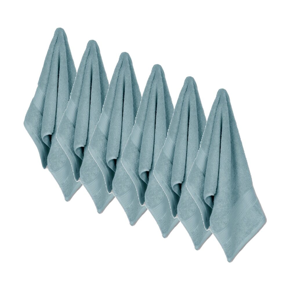 6x Ardor St Regis Collection 40x70cm Hand Towel 600GSM Soft Cotton Mist