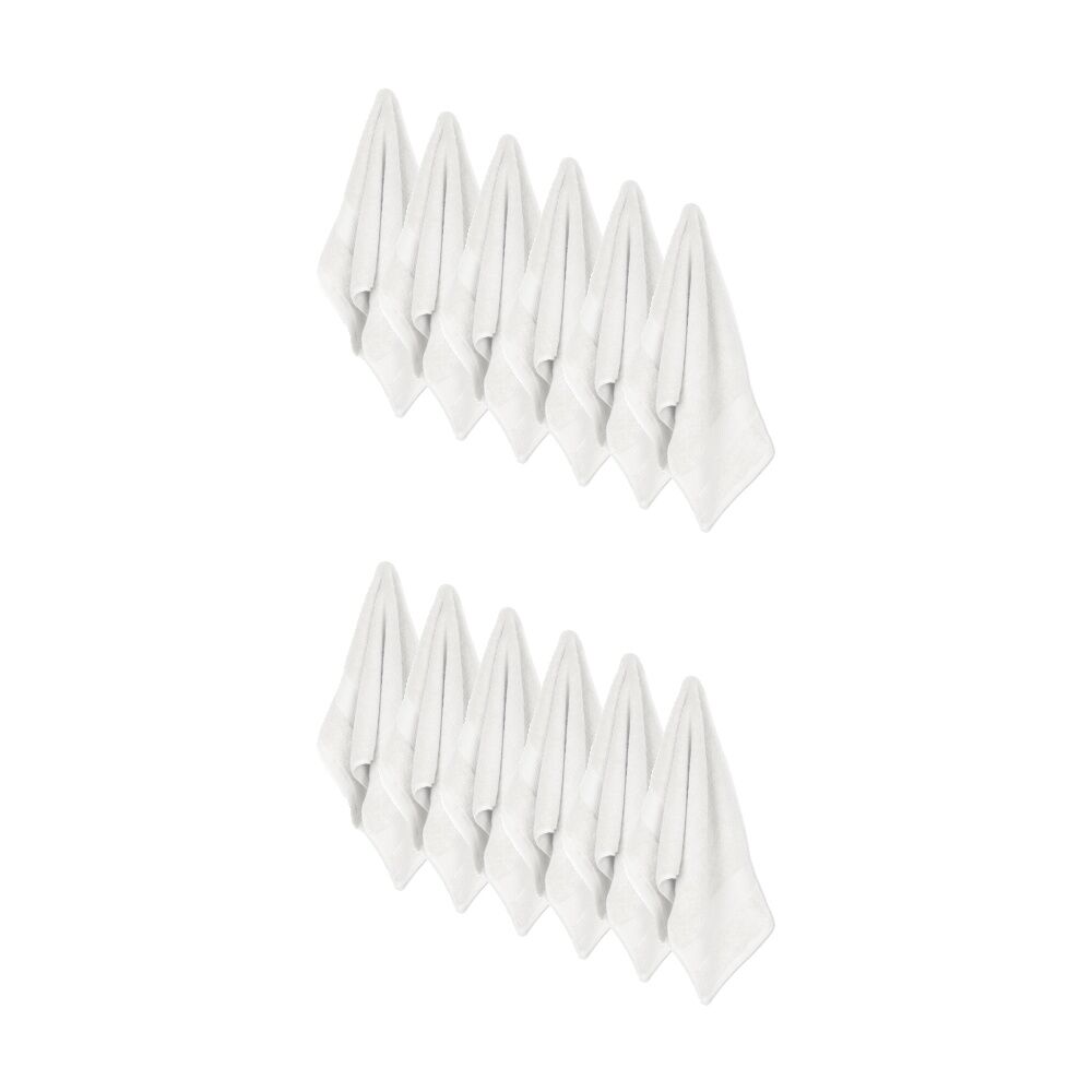 12x Ardor St Regis Collection 40x70cm Hand Towel 600GSM Soft Cotton White