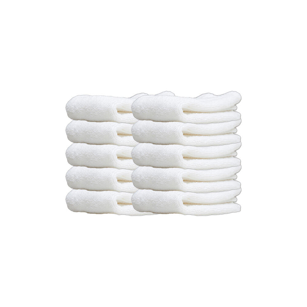 10PK Jason Commercial J-Dry Luxe Hand Towel 45x65cm - White