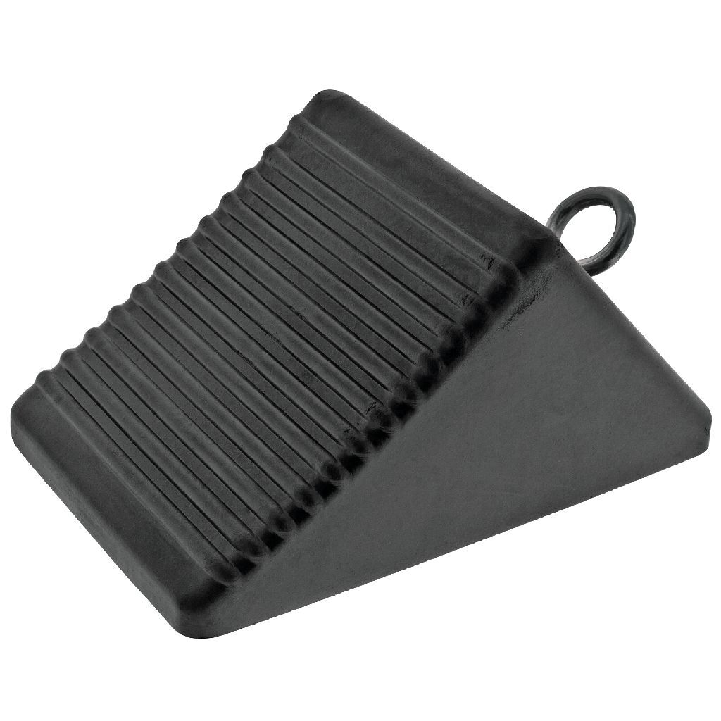 Hulk 4x4 Solid Rubber Wheel Chock w/ Metal Eyebolt