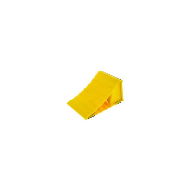 2PK Hulk Plastic Anti Slip Rubber Base Wheel Chock 208x120mm Yellow