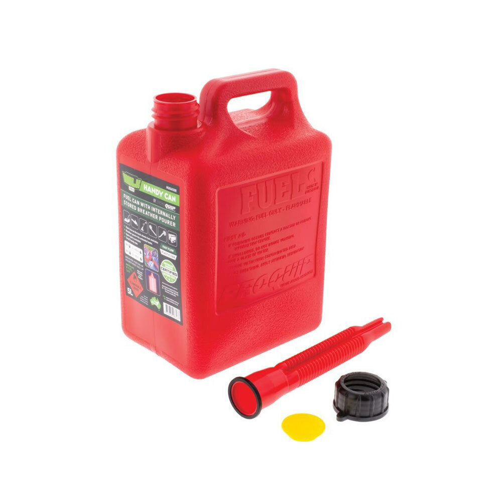 2PK Hulk 4x4 5 Litre Plastic Portable Petrol Handy Jerry Can