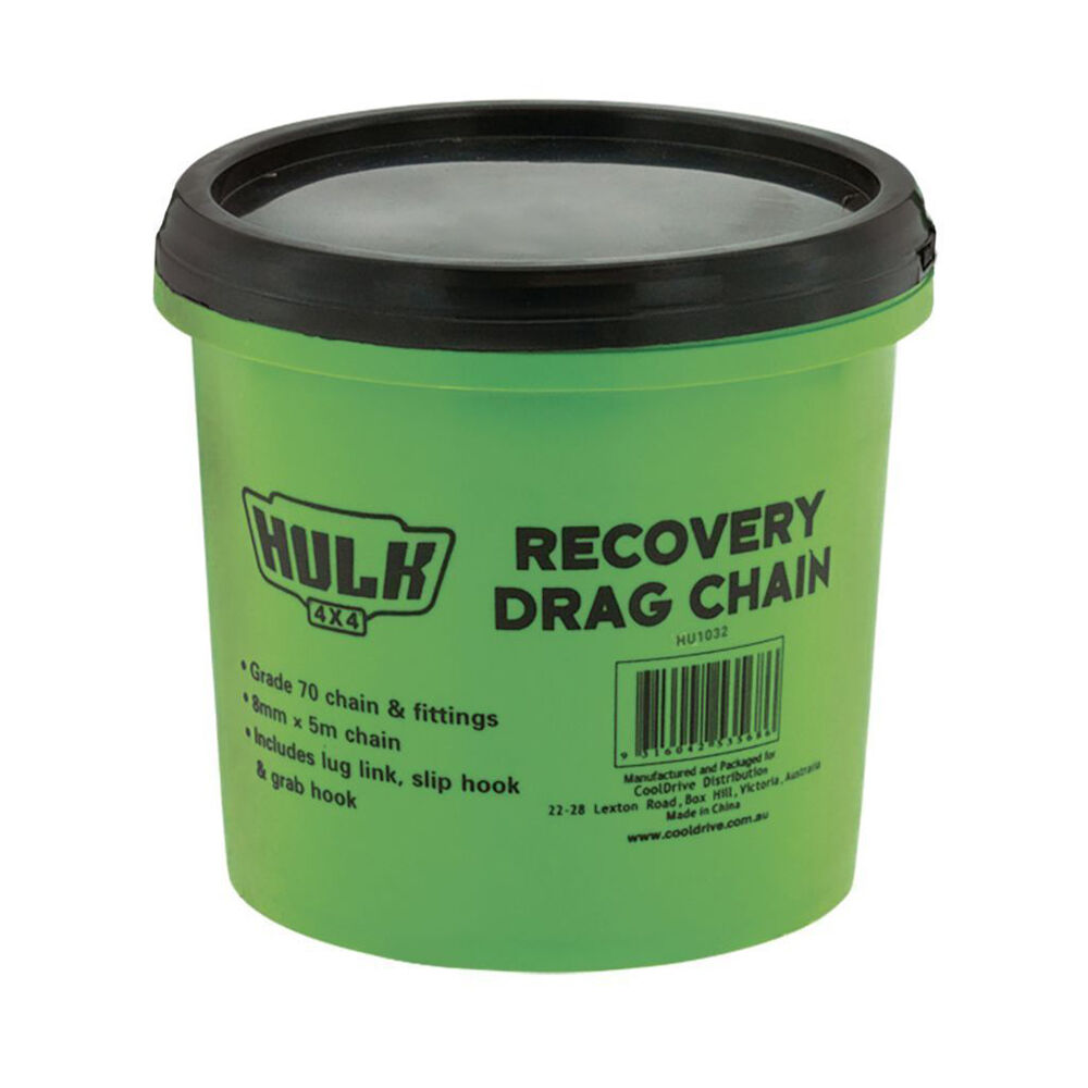 Hulk Heavy-Duty Recovery Drag Chain 8000kg Capacity 8mm x 5m