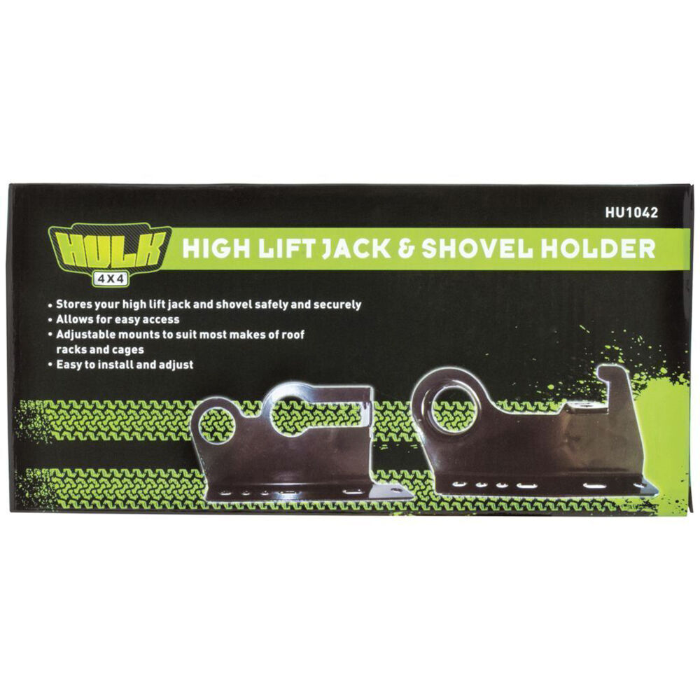 Hulk Adjustable Mounting High Lift Jack & Shovel Holder 35mm Handle