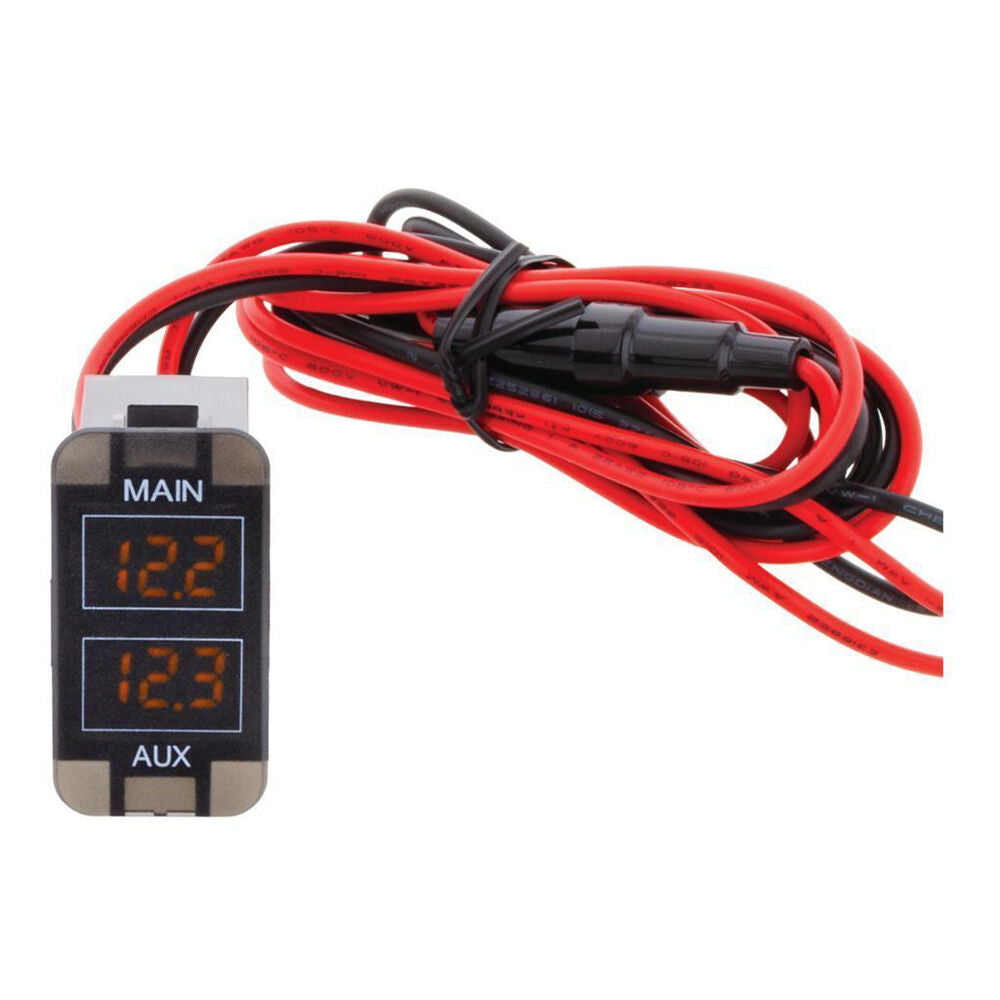 Hulk Toyota Early Dual DC Voltmeter Amber Illumination 12v 39 x 21mm