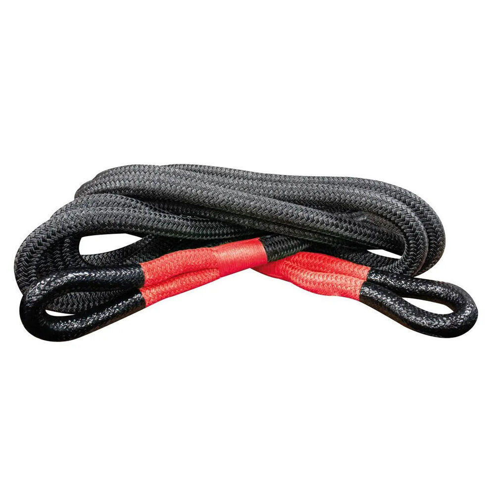 Hulk 13T Kinetic Recovery Synthetic Rope 22mm x 9m Black/Red