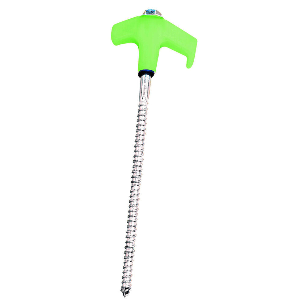 20pc Hulk Glow in the Dark Screw Peg Camping Anchors Kit Green
