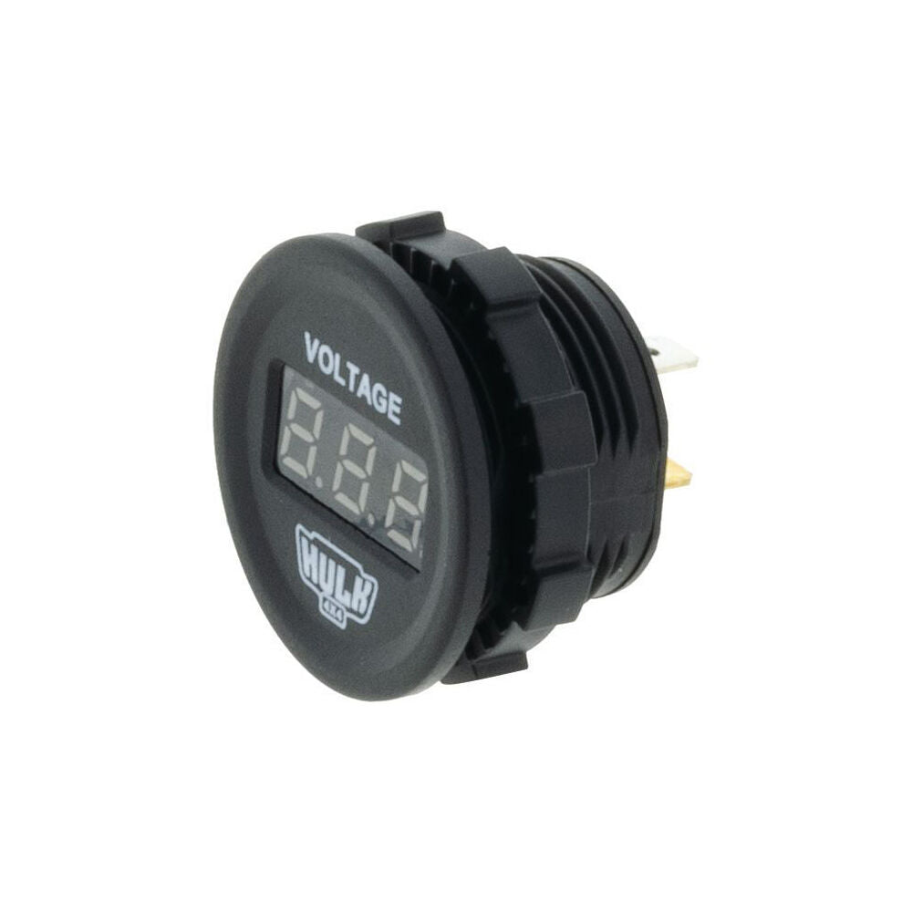 Hulk LED Display Vehicle DC Voltmeter 12-24V 29mm Green Illumination