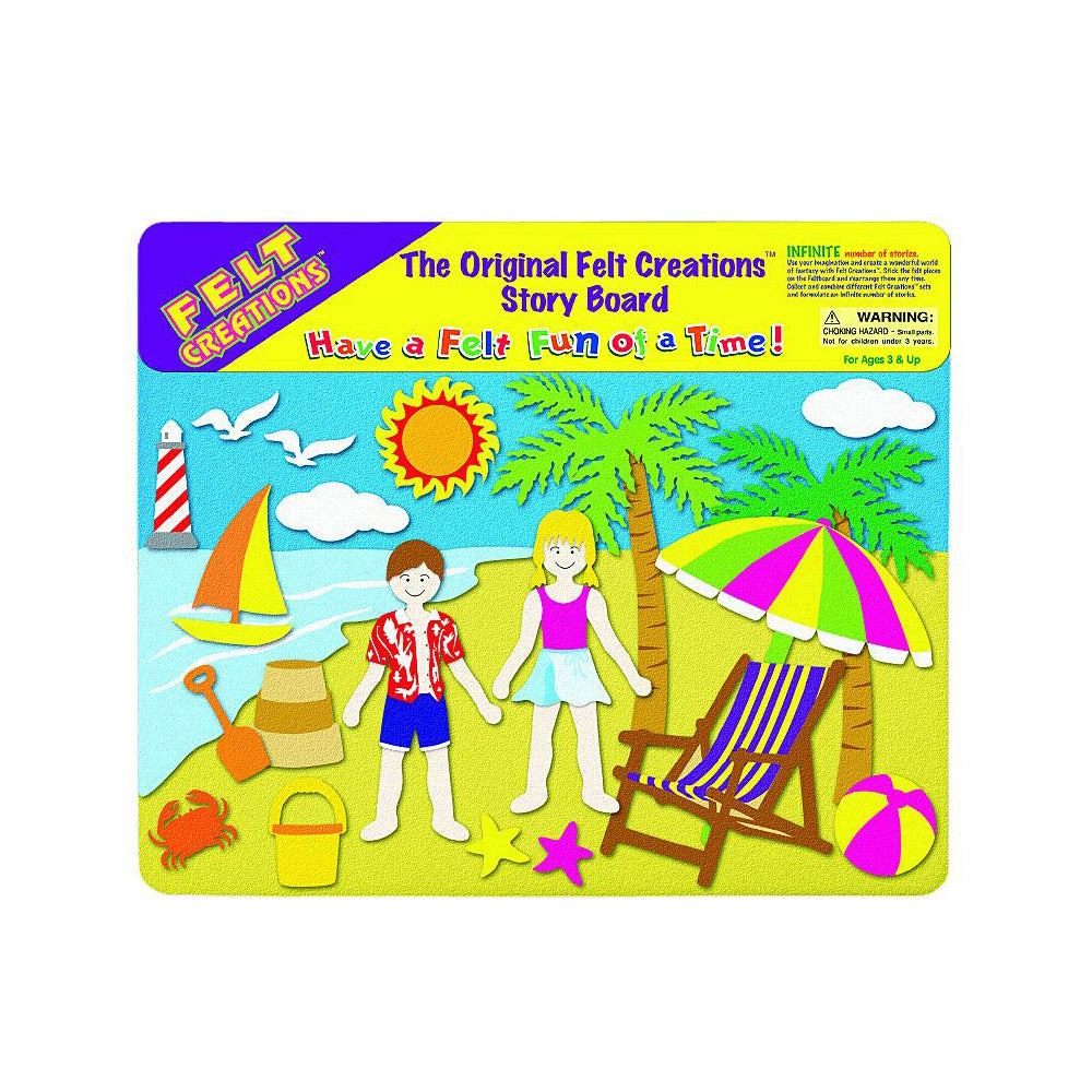 2x Felt Creations Fun In The Sun Kids/Children Fabric Art Kit 3y+