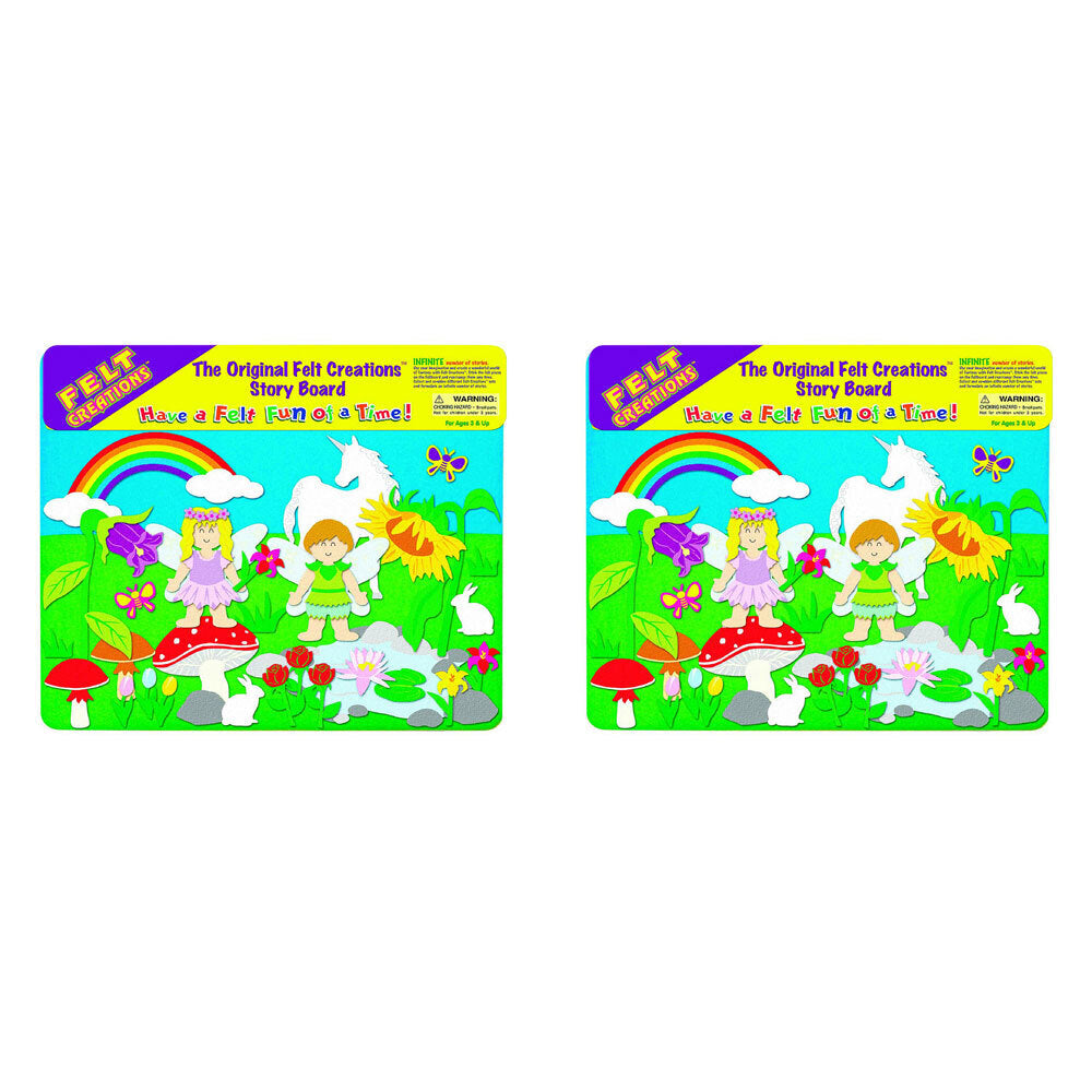 2x Felt Creations Flower Fairy Kids/Children Fabric Art Kit 3y+