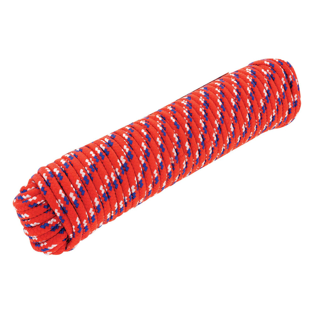 Hulk 4x4 Durable 30m Diamond Braid Poly Rope/Cargo Strap - Red