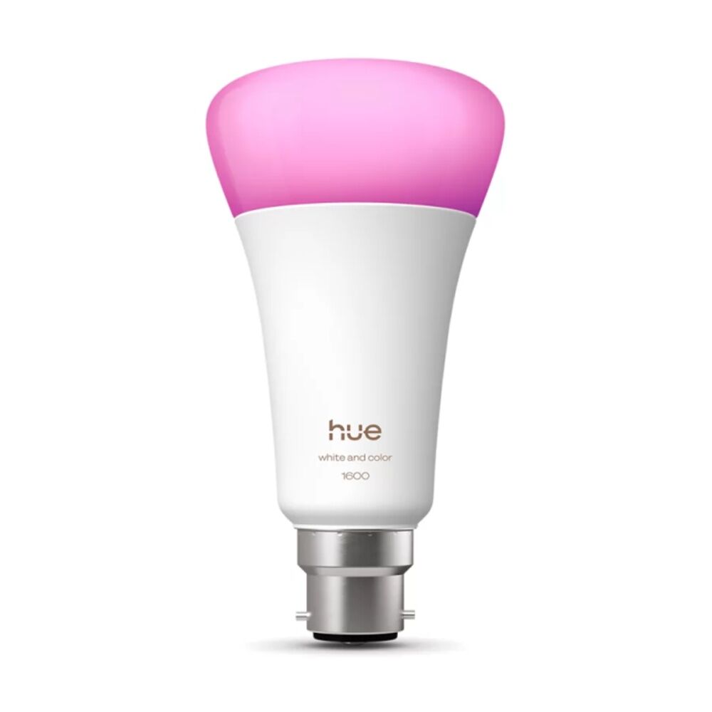 Philips Hue White/Colour Ambience 1600lm A67 B22 Smart LED Lightbulb 15W