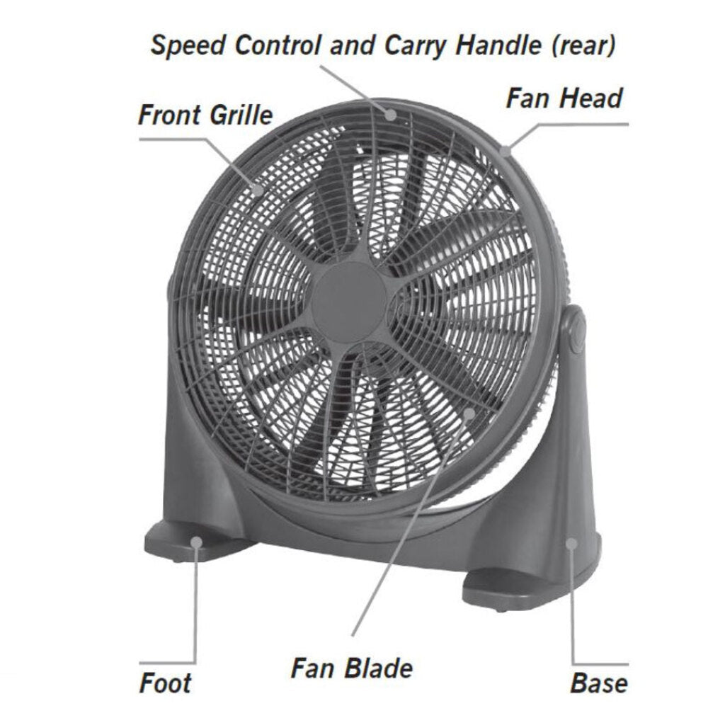 50cm Floor High Velocity Fan