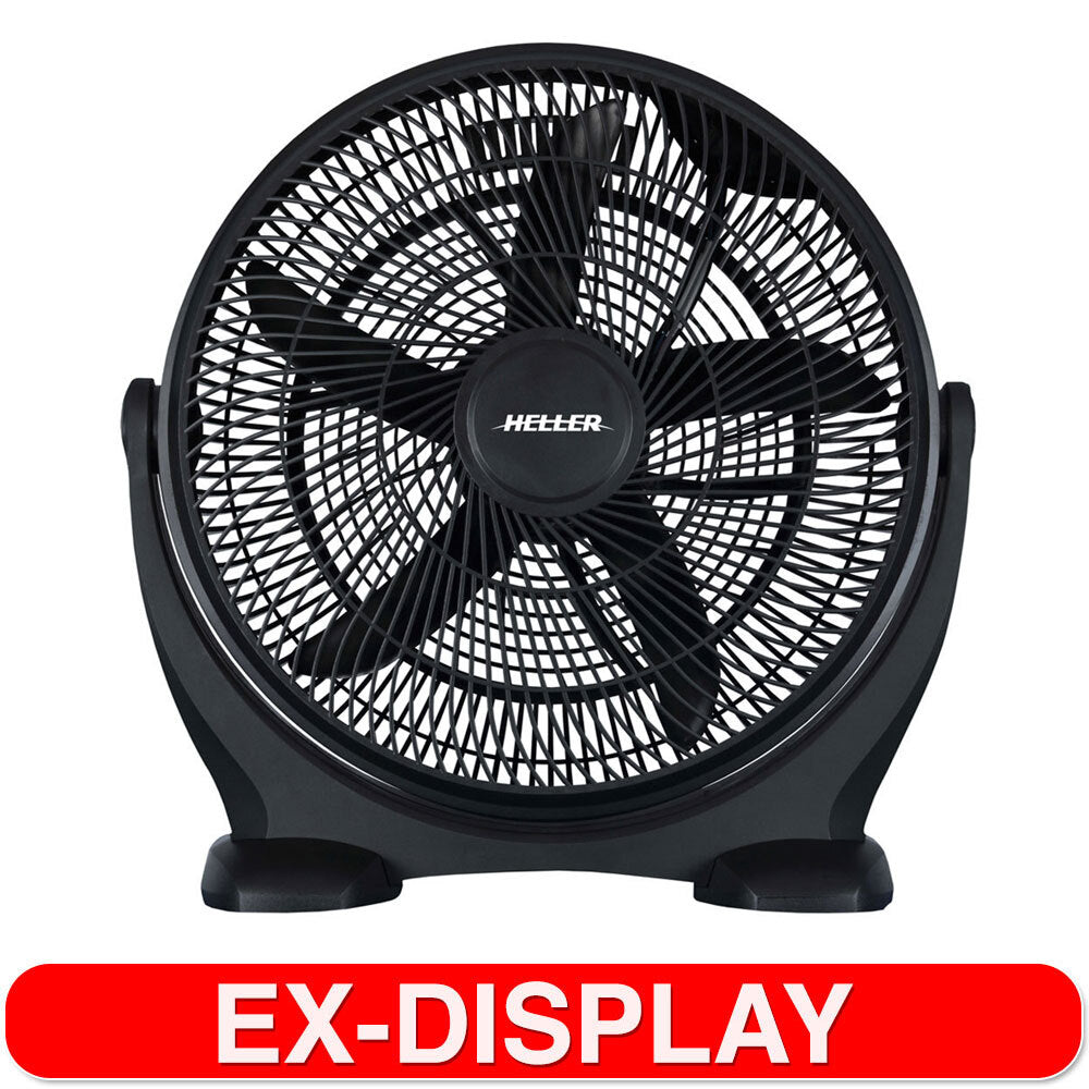 Heller 50cm High Velocity Floor/Desk Stand Fan Black