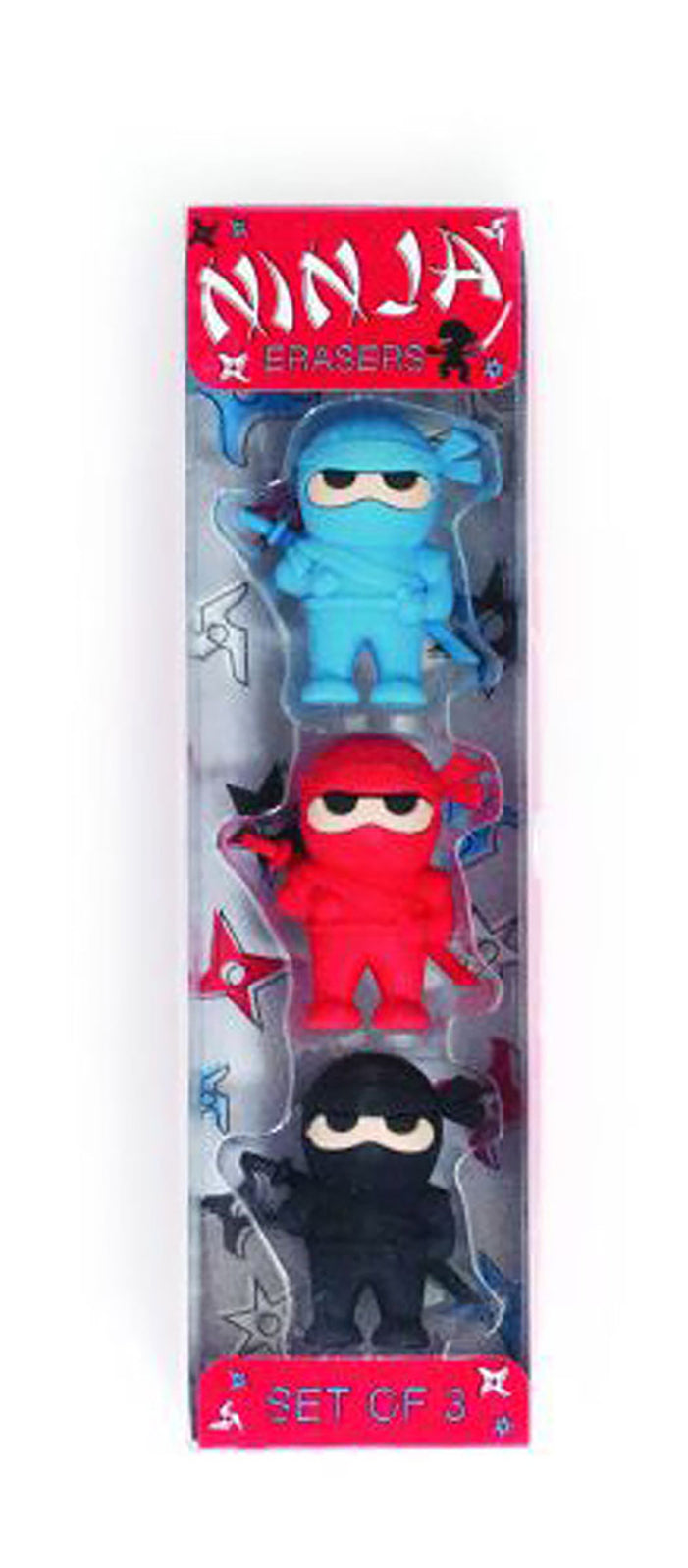 6x 3pc Ooly Ninja Pencil Eraser Stationery Set Kids 3y+