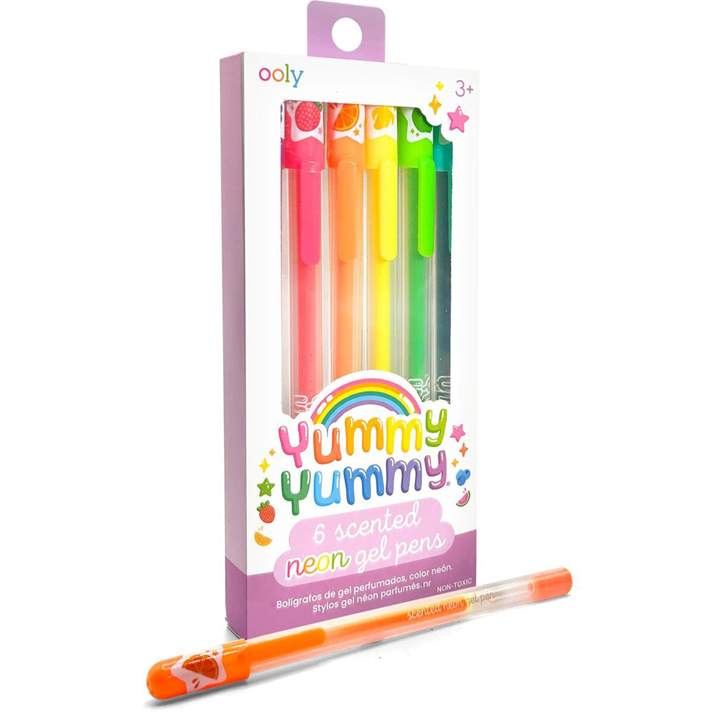 3x 6pc Ooly Yummy Yummy Neon Gel Pens Writing Stationery 3y+