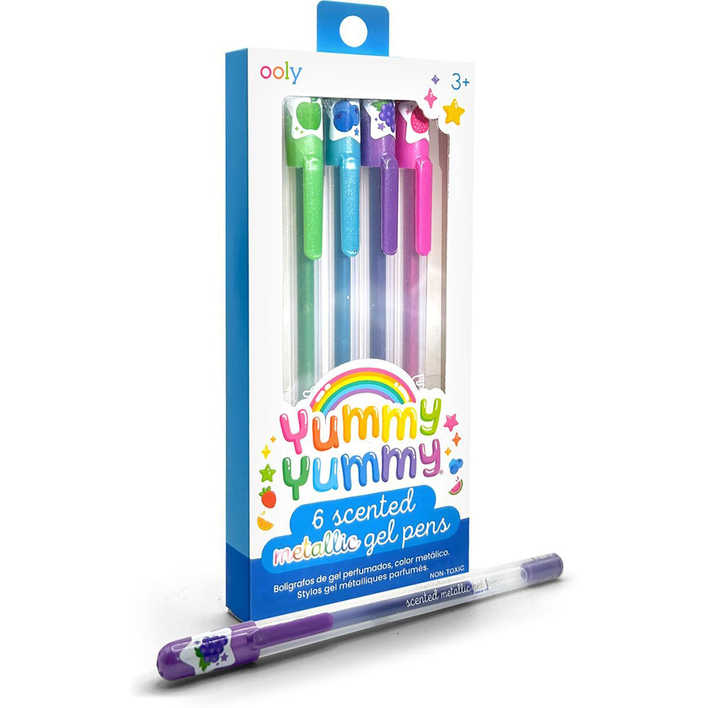3x 6pc Ooly Yummy Yummy Metallic Gel Pens Writing Stationery 3y+