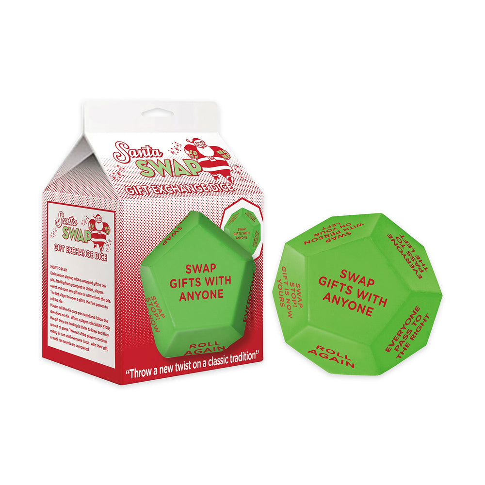 2PK Icup Inc Santa Swap Gift Exchange Oversized Rolling Dice - Green