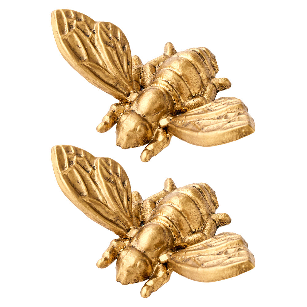 2PK Pilbeam Living Iron Bebe Sculpture Table Decor Gold 15cm