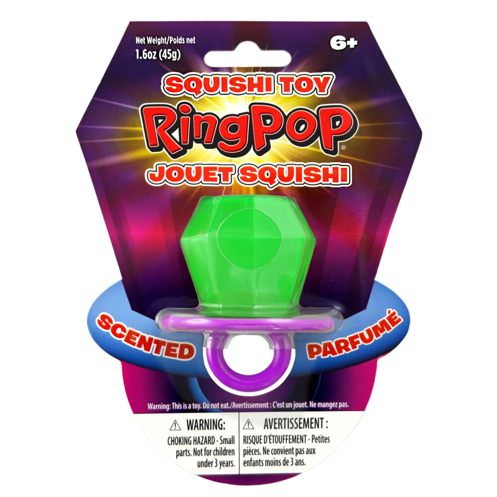 Incredible Group Ring Pop Squishi Ring Toy 5.5x5.5cm - Assorted 6y+