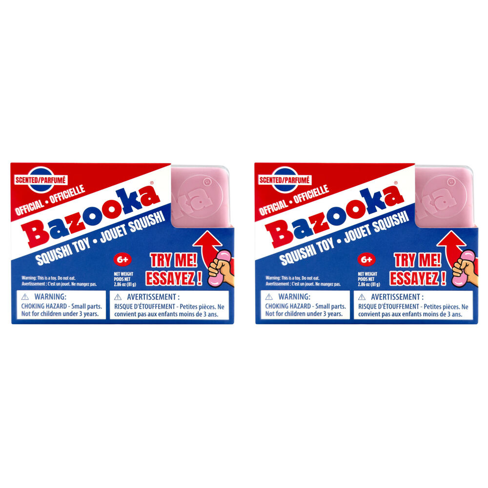 2PK Incredible Group Bazooka Joe Gum Squishi Toy 10x8cm - Assorted 6y+