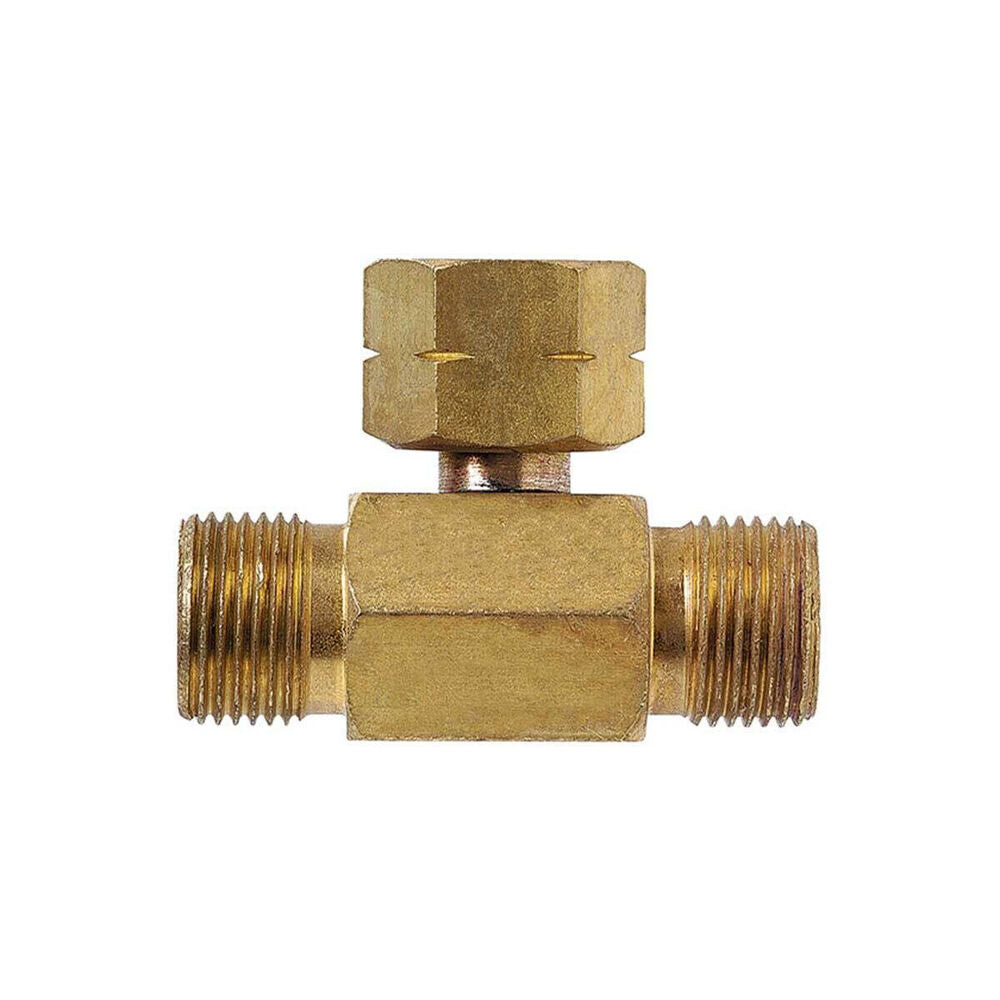 3PK Companion Brass 3/8" LH to Dual 3/8" LH Double Gas Adaptor